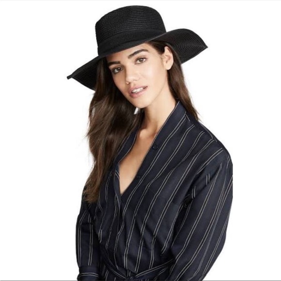 Madewell Packable Mesa Straw Hat Black - Picture 2 of 10